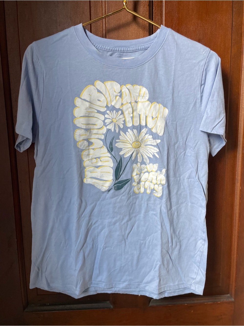 Abercrombie kids girls size 13/14 short sleeve blue top